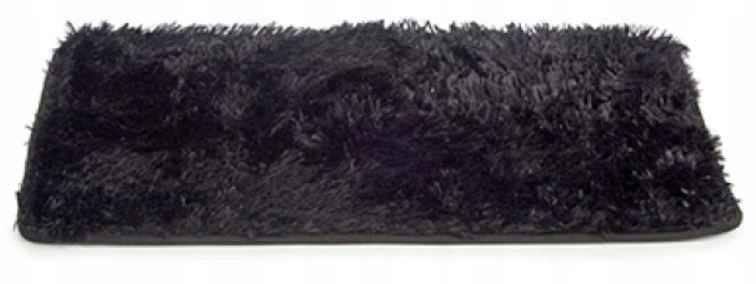 

Dywan Dywanik Włochacz długi włos Czarny 50x80 cm