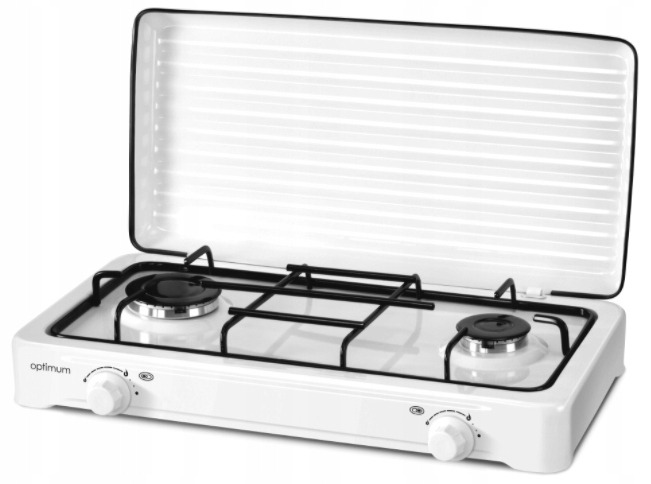

Kuchenka gazowa dwupalnikowa Optimum Kg 1012 biała