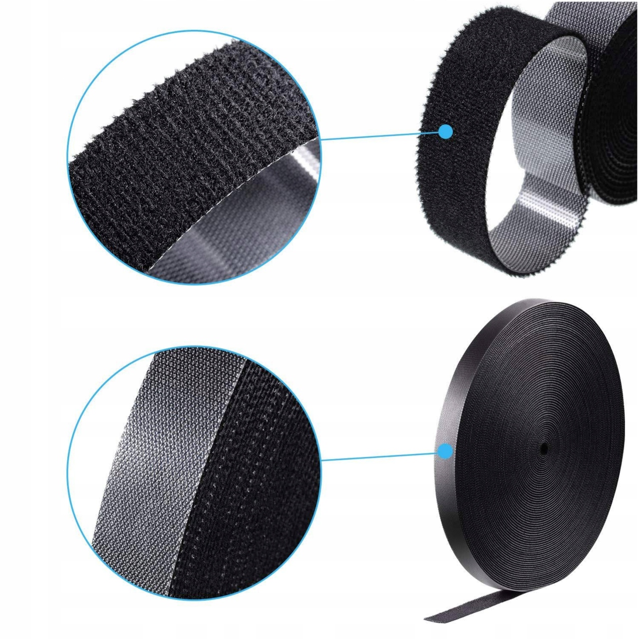 TAŚMA RZEPOWA ORGANIZER KABLI OPASKA RZEP 5m 20mm Kod producenta TAŚMA RZEPOWA 5m 20mm