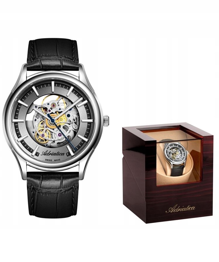 Pánské hodinky Adriatica Automatic Skeleton Set