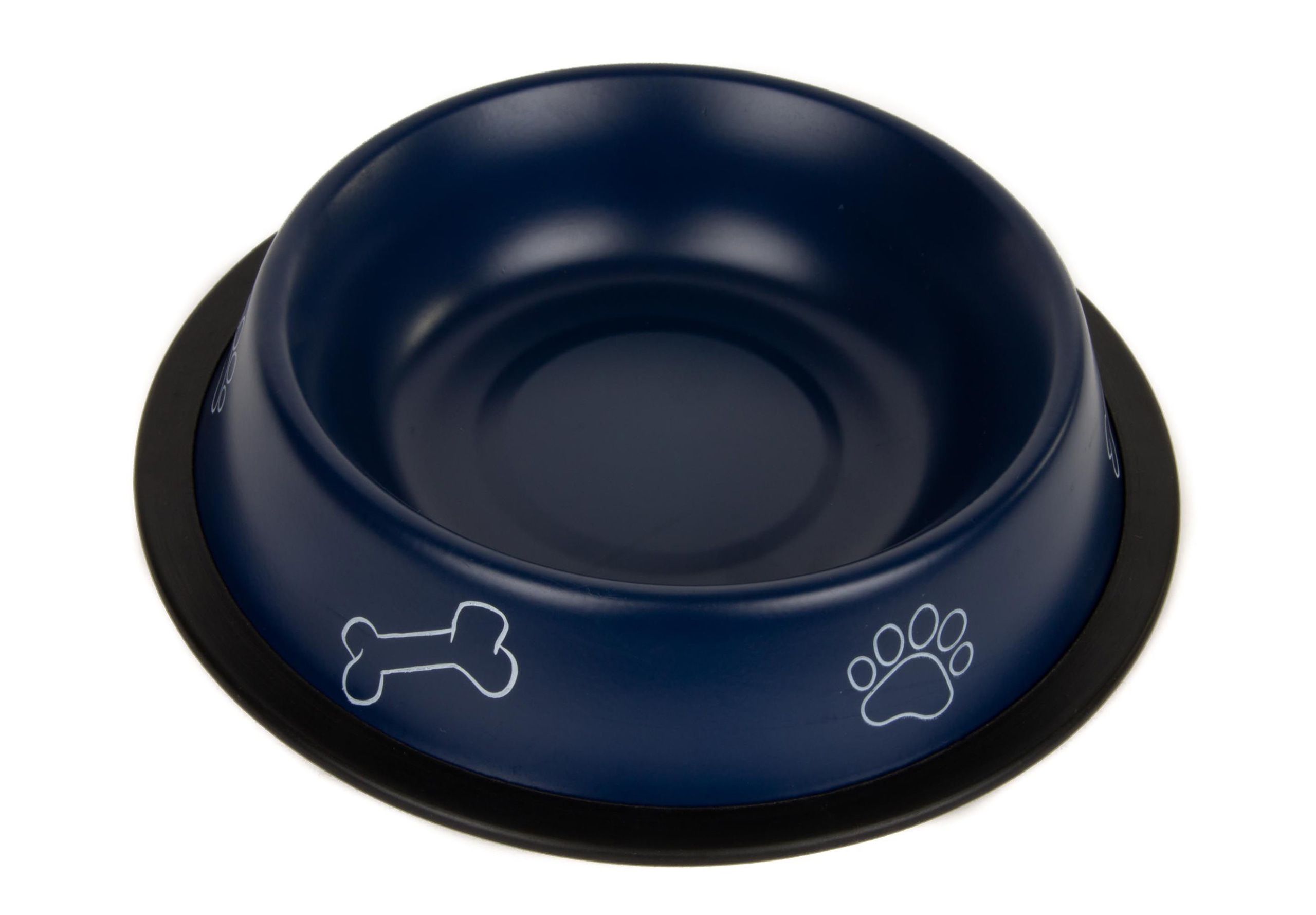 

Miska Metalowa Na Gumie Kostka Granatowa 0,47L