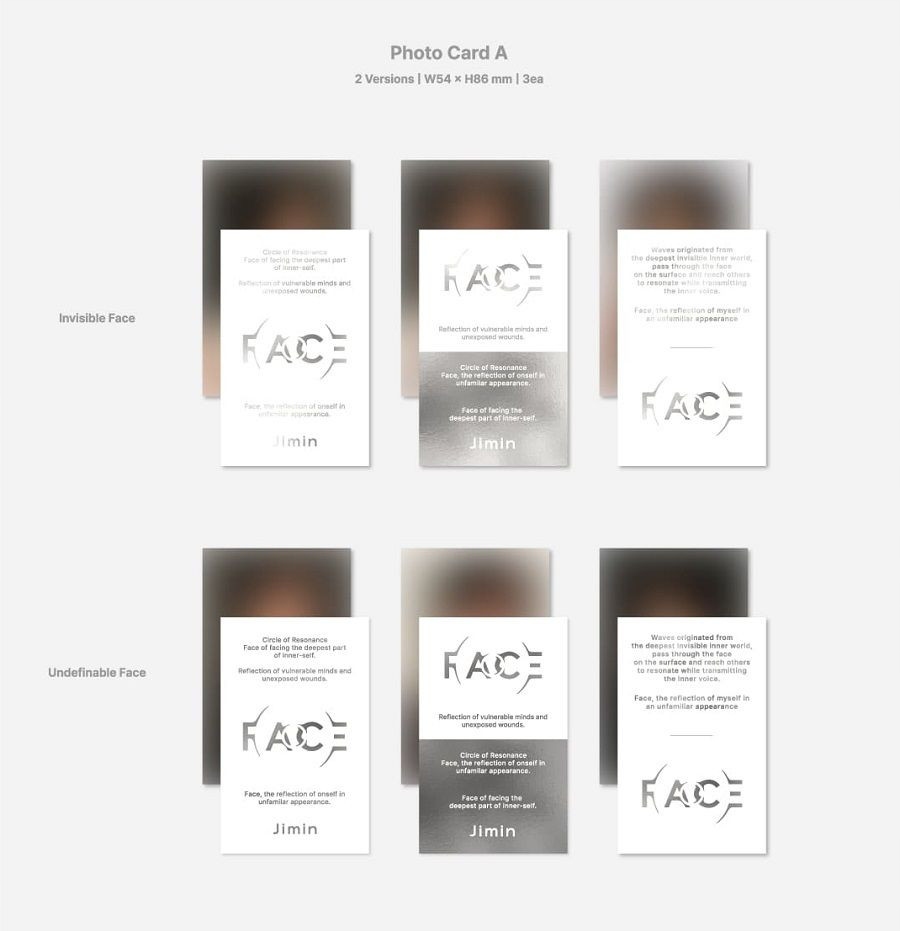 {{{ JIMIN [BTS] - FACE - INVISIBLE FACE VER. Tytuł Face
