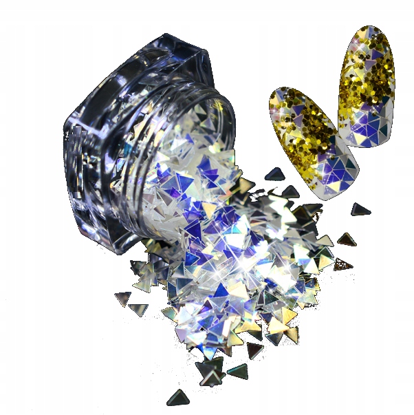 

Cekiny Laserowe Holograficzne Do Paznokci Trójkąty