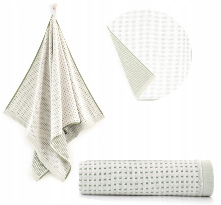 Ručník 70x140 industriální styl Oslo zelený