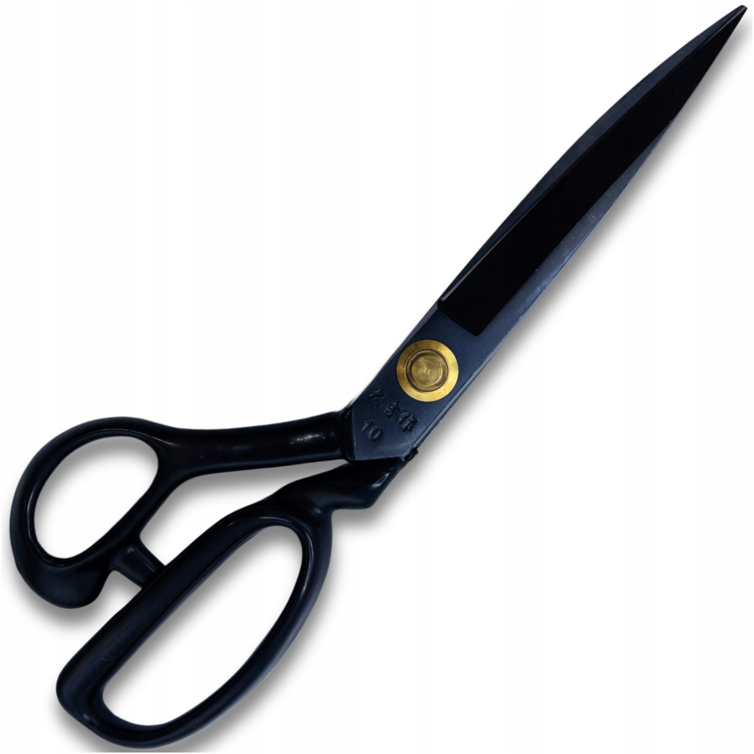 Krejčovské nůžky levoruké teflonové Jinzen 25cm 10 palců černé