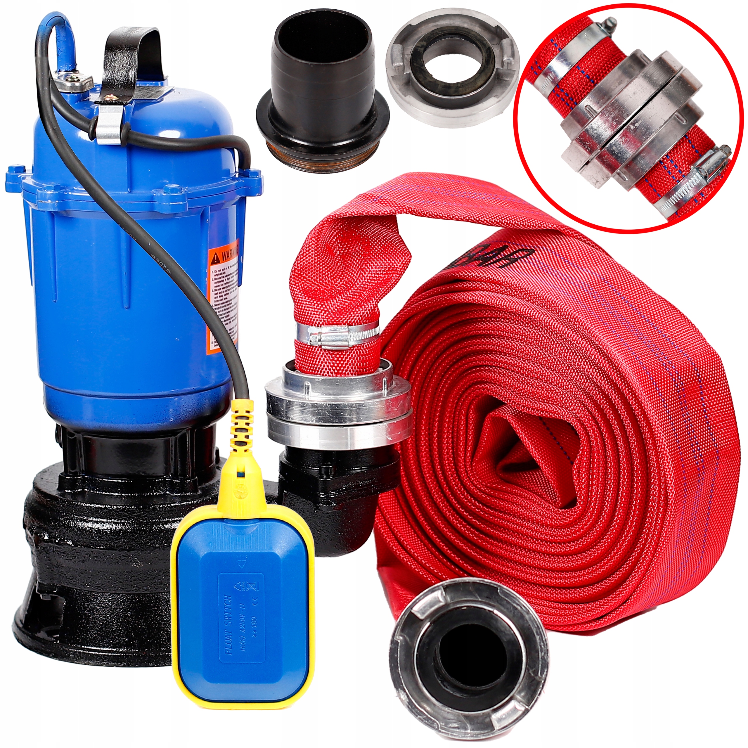 Čerpadlo Na Čistú, Špinavú Vodu, Žumpu, Drvič Kalu 3200 W Prietoková HADICA20