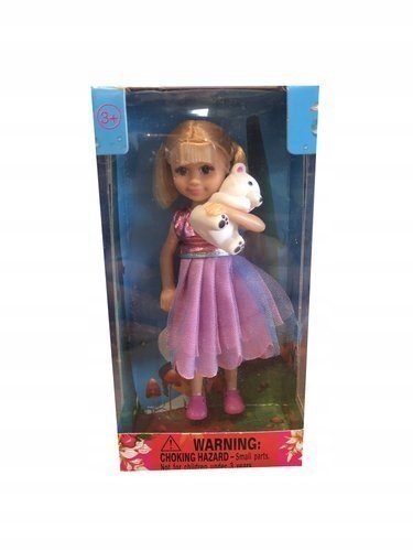 

Lalka 13CM Laleczka Z Przytulanką Misiem