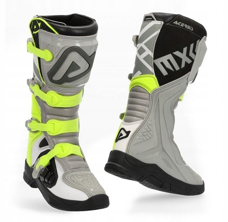 Acerbis X-team Grey/yellow pánske cross enduro off-roadové topánky 43