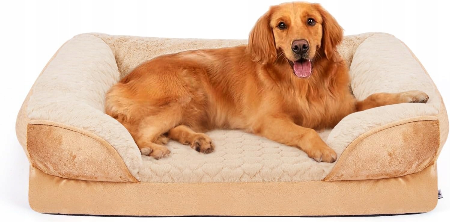 Levně Ownpets pelíšek pro psa béžové, hnědé 91x68,5x15 cm