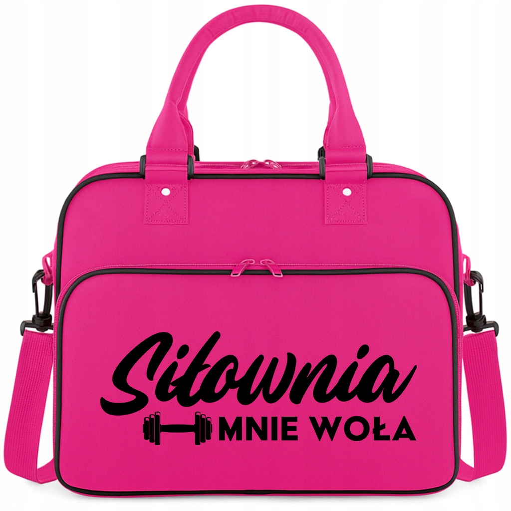 Torba Różowa Siłownia Mnie Woła Pojemna Na Siłownię Trening Fitness Pilates