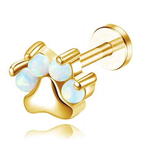 

Labret Kolczyk Łapka Złoty Opal Tytanowy 1,2/8