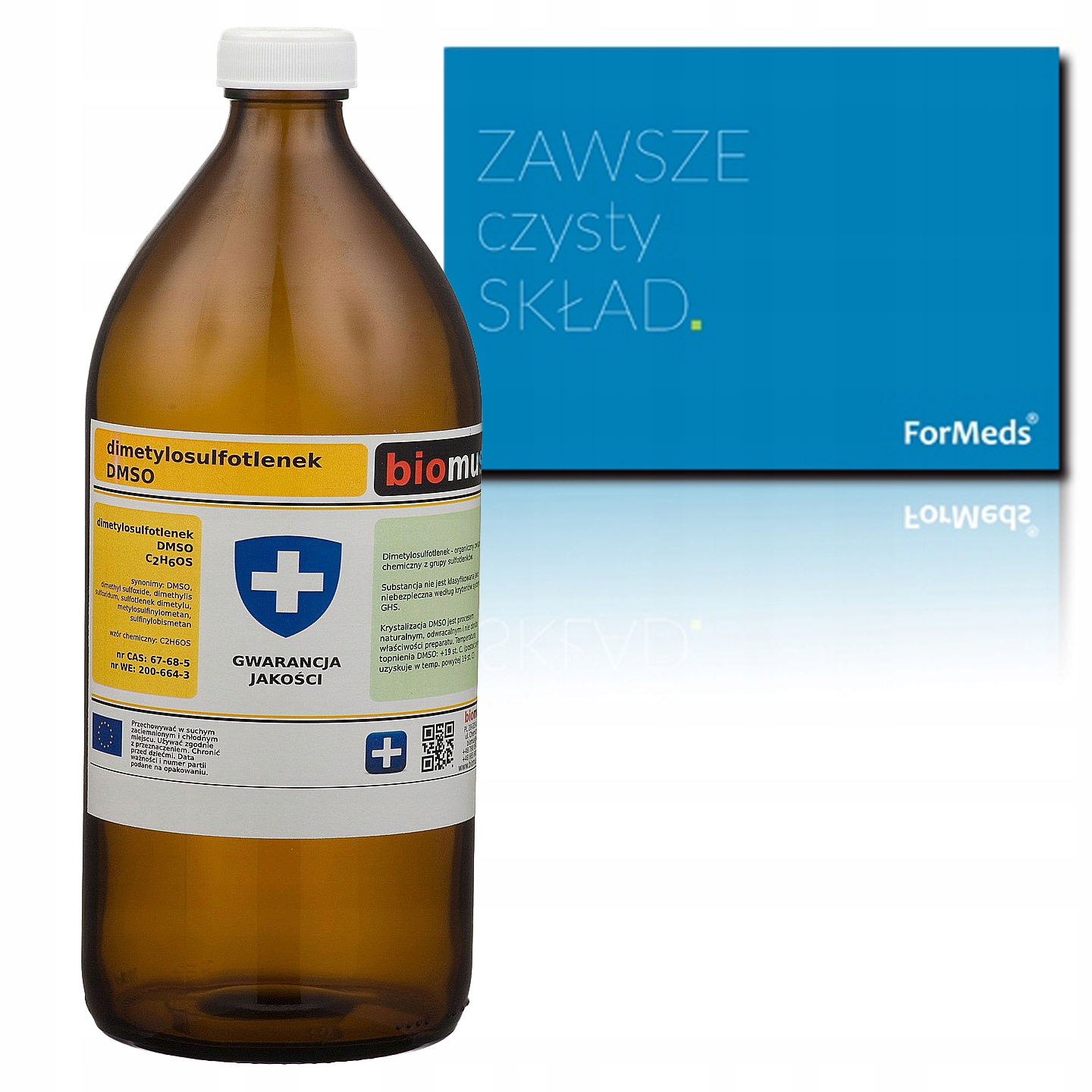 Biomus Dmso Dimetylosulfotlenek 1kg szkło
