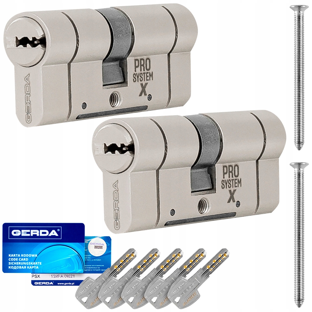 Vložka 35/35 vložka 35/35 Gerda Psx saténový nikel Atest 6D 5 kľúčov