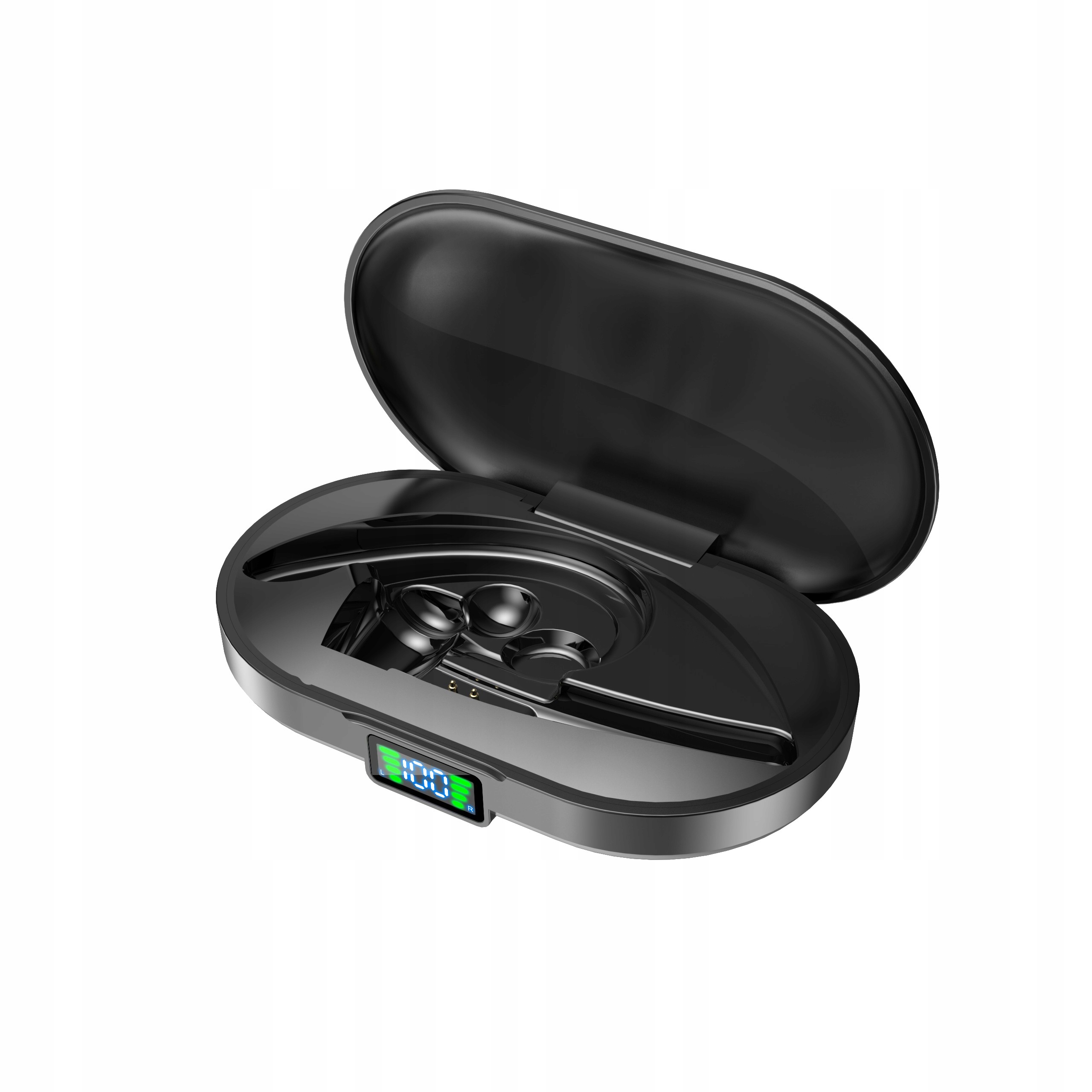 SŁUCHAWKA BLUETOOTH 5.1 DO UCHA ZESTAW SŁUCHAWKOWY POWERBANK DWA TELEFONY Stan opakowania oryginalne