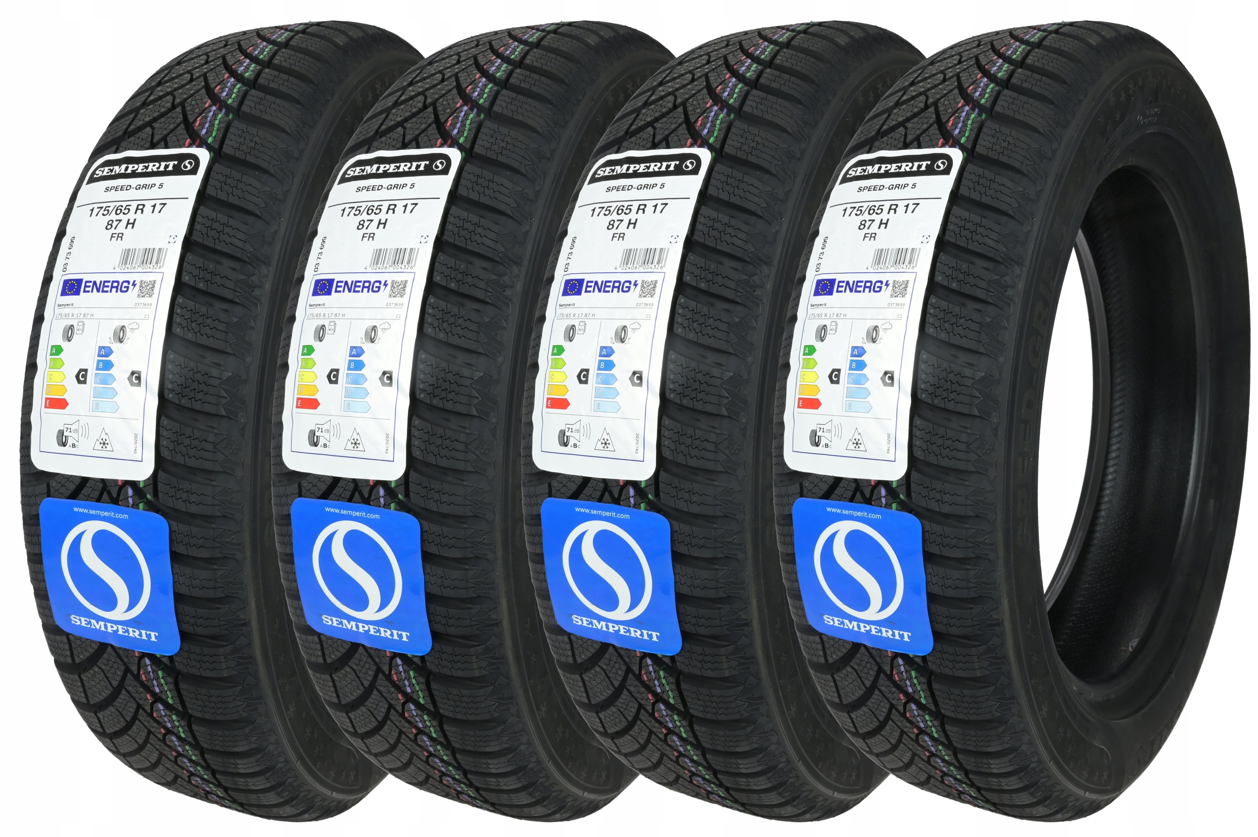 

4 x 175/65R17 87H Fr Speed-Grip 5 Semperit Zima