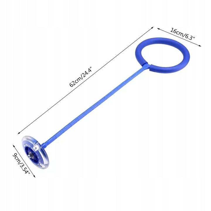 HULA HOP na nogę SKIPPER skakanka dla dzieci HIT sezonu skoczek LED świeci Kolor wielokolorowy