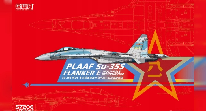 Plaaf Su-35S Flanker E Lion Roar Gwh S7206 v měřítku 1/72