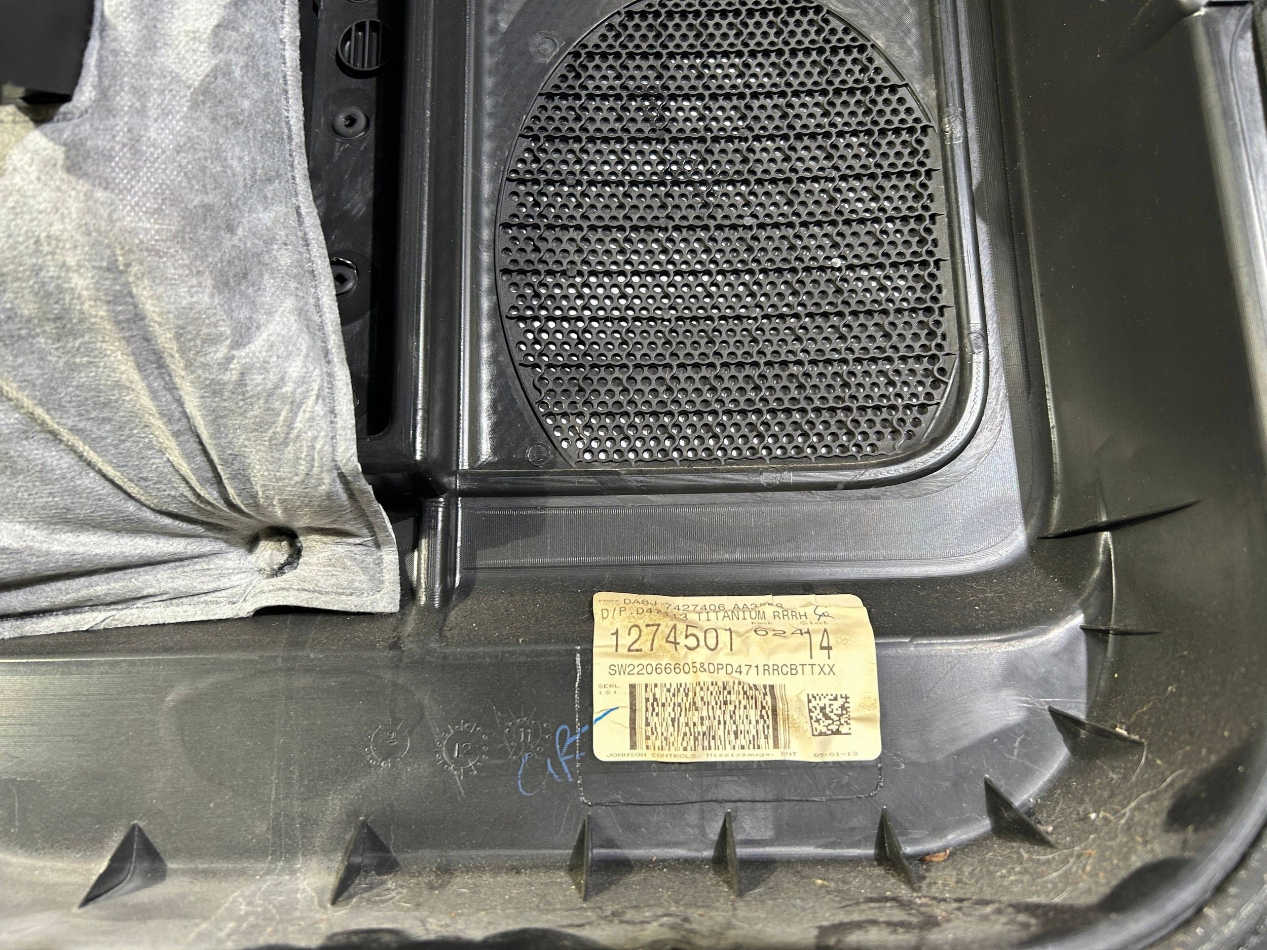 side upholstery door right rear part rear Ford FLEX 2013r