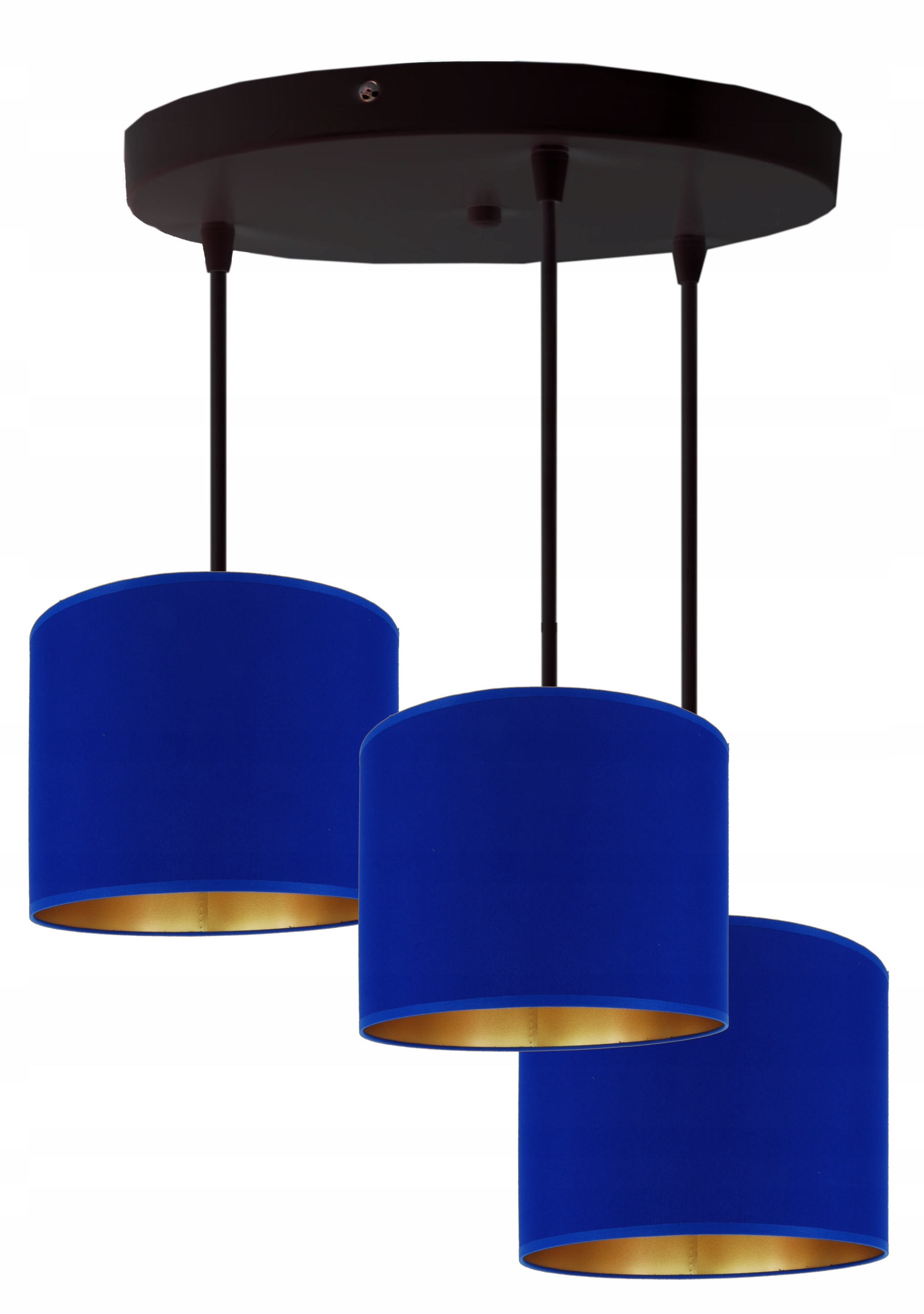 Moderní závěsná stropní lampa modrá s modrým stínítkem 20 cm Led Novinka