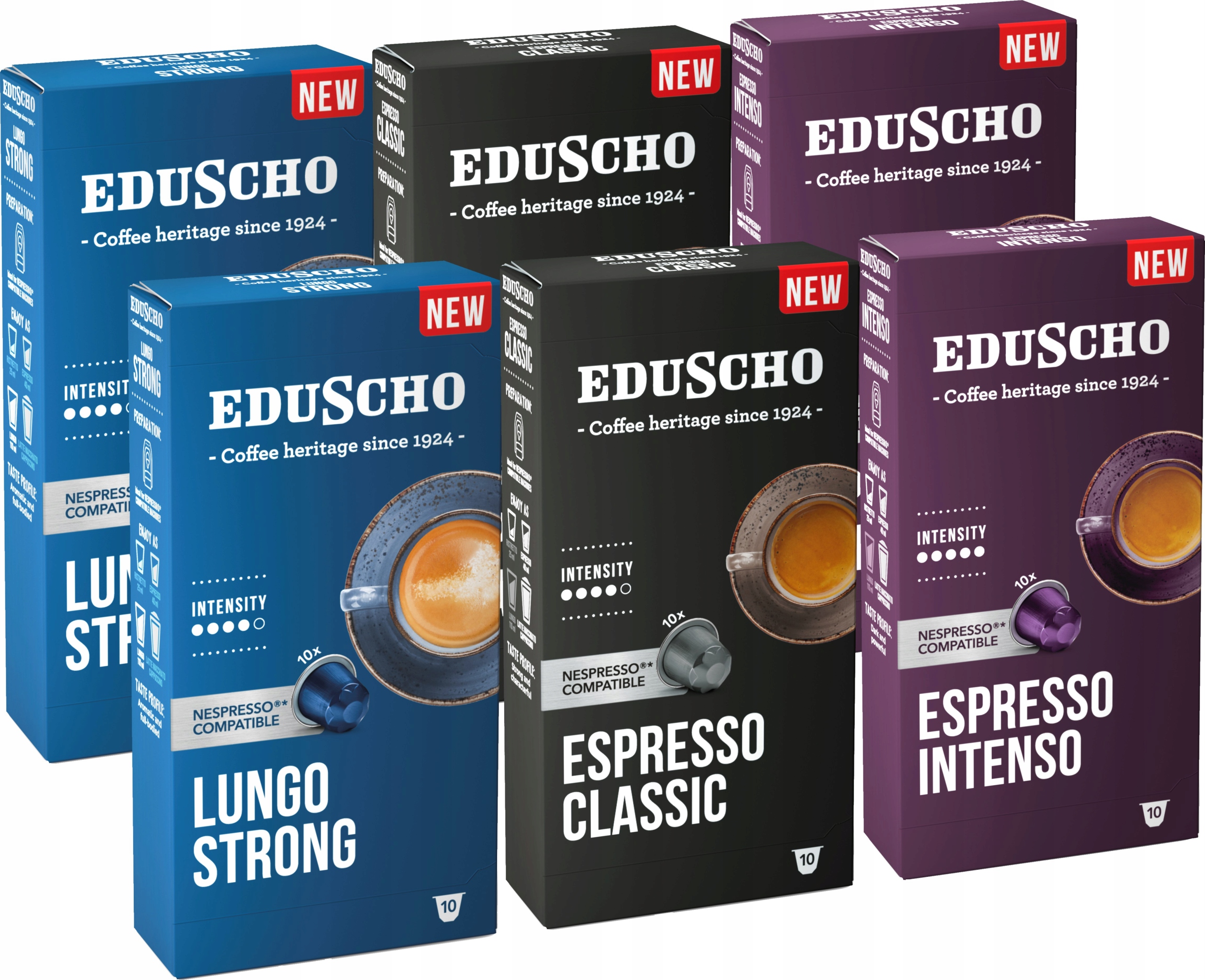 Sada 6 x kusů kapslí Nespresso Eduscho