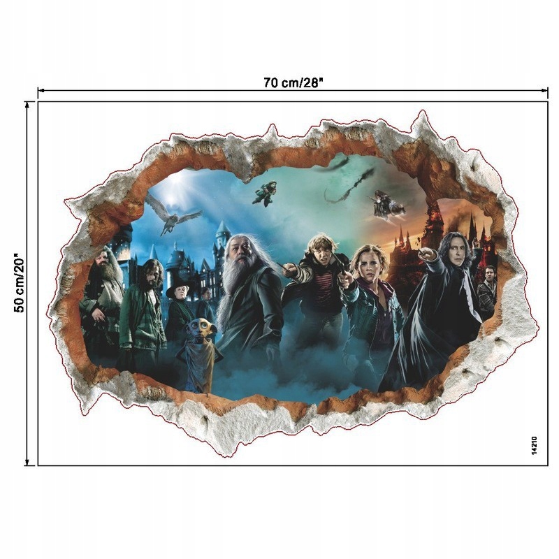 HARRY POTTER POSTACIE NAKLEJKA NA ŚCIANĘ 3D Rodzaj gadżetu filmowy