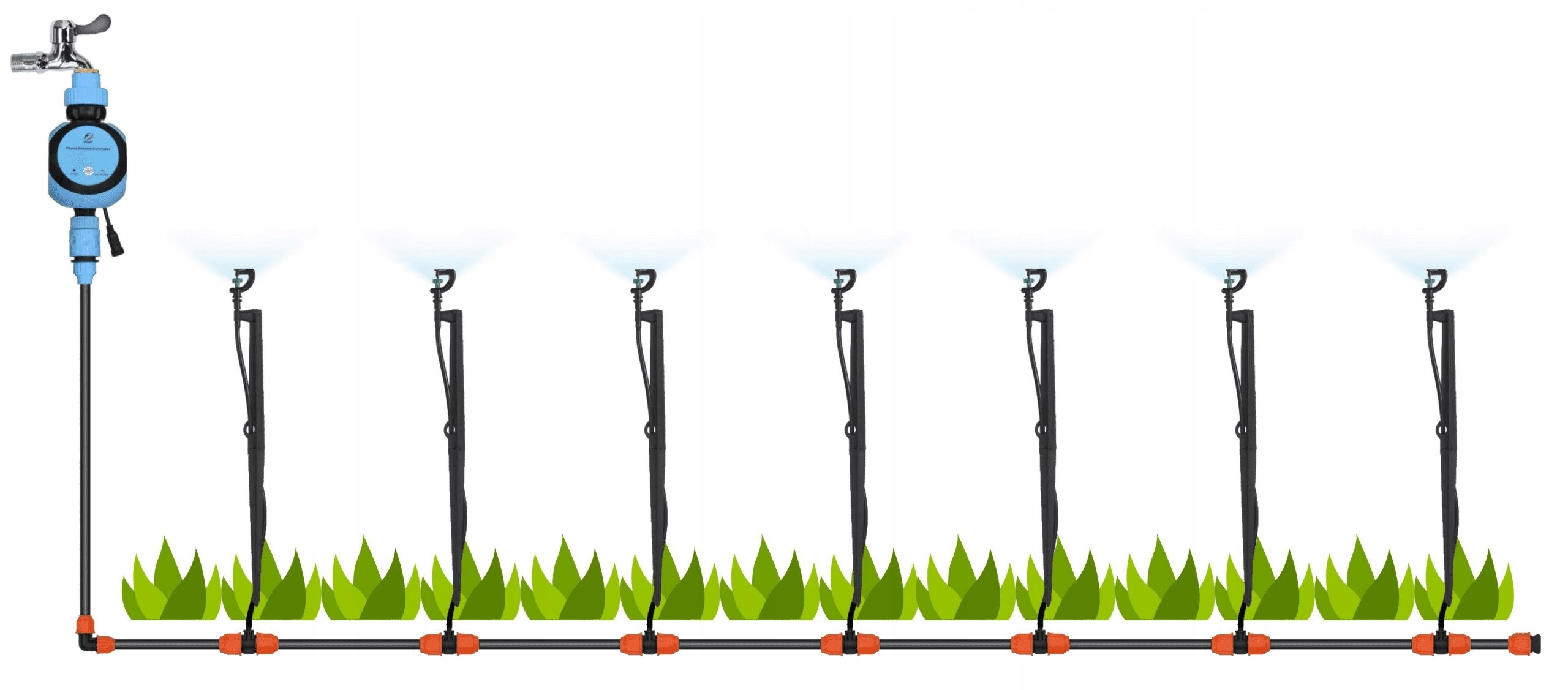 Zestaw do nawadniania irygacji kwiatów i upraw 10s