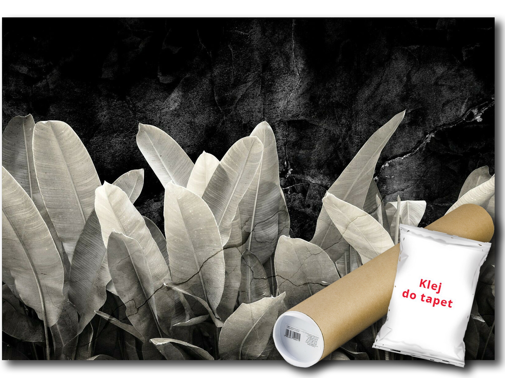 Fototapeta Flizelina Listy Rastlina Čierna 312x219