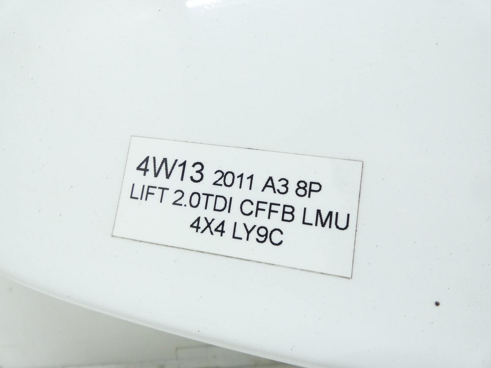 LOTKA SPOILER bonnet boot AUDI A3 8P 3D S-LINE LY9C 8P3860943
