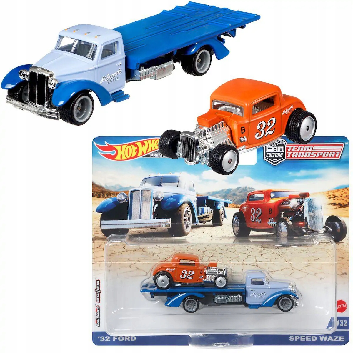 

Hot Wheels Premium Team Transport Laweta '32 Ford