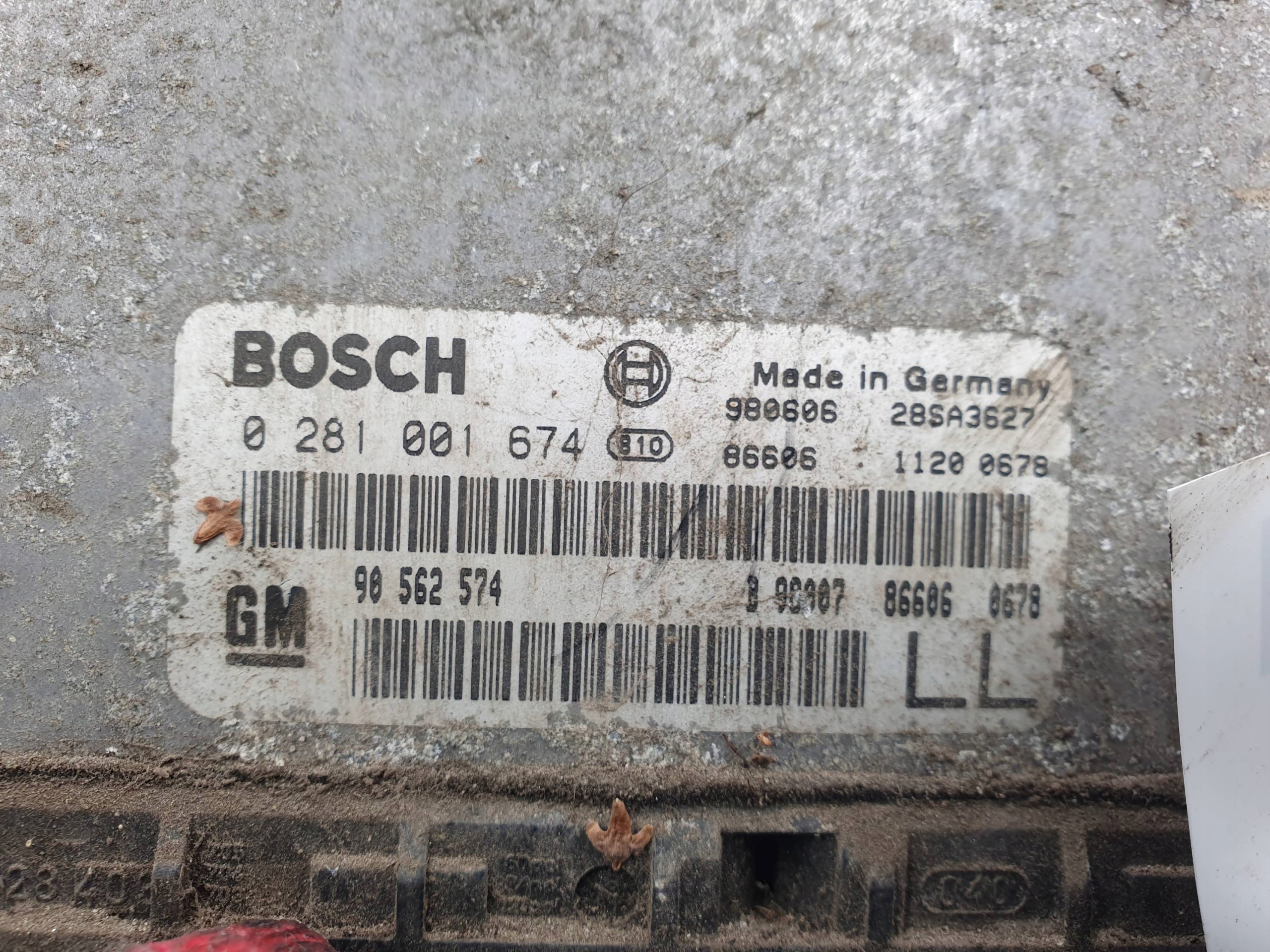 computer Motore ECU 0281001674 OPEL ASTRA G