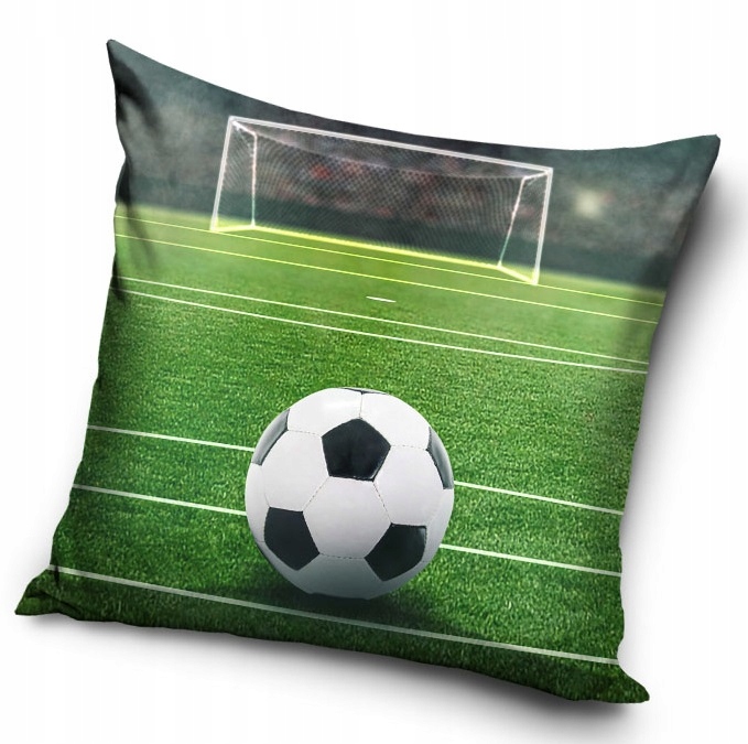 POSZEWKA NA PODUSZKĘ 40x40 PIŁKA NOŻNA PIŁKARSKA dla dziecka dziecięca