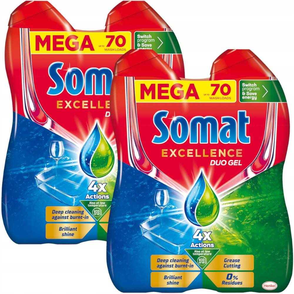 

Somat Excellence Gel Grease Żel do zmywarki 2,520l