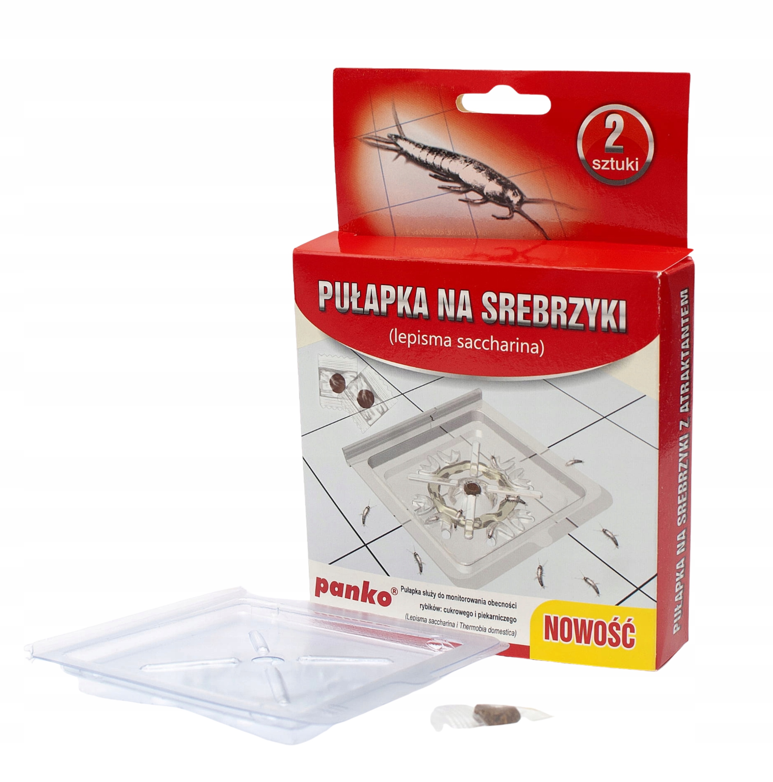PANKO lipnios gaudyklės sidabrinėms žuvelėms drėgnoms patalpoms, 2 vnt. – produkto nuotrauka 15