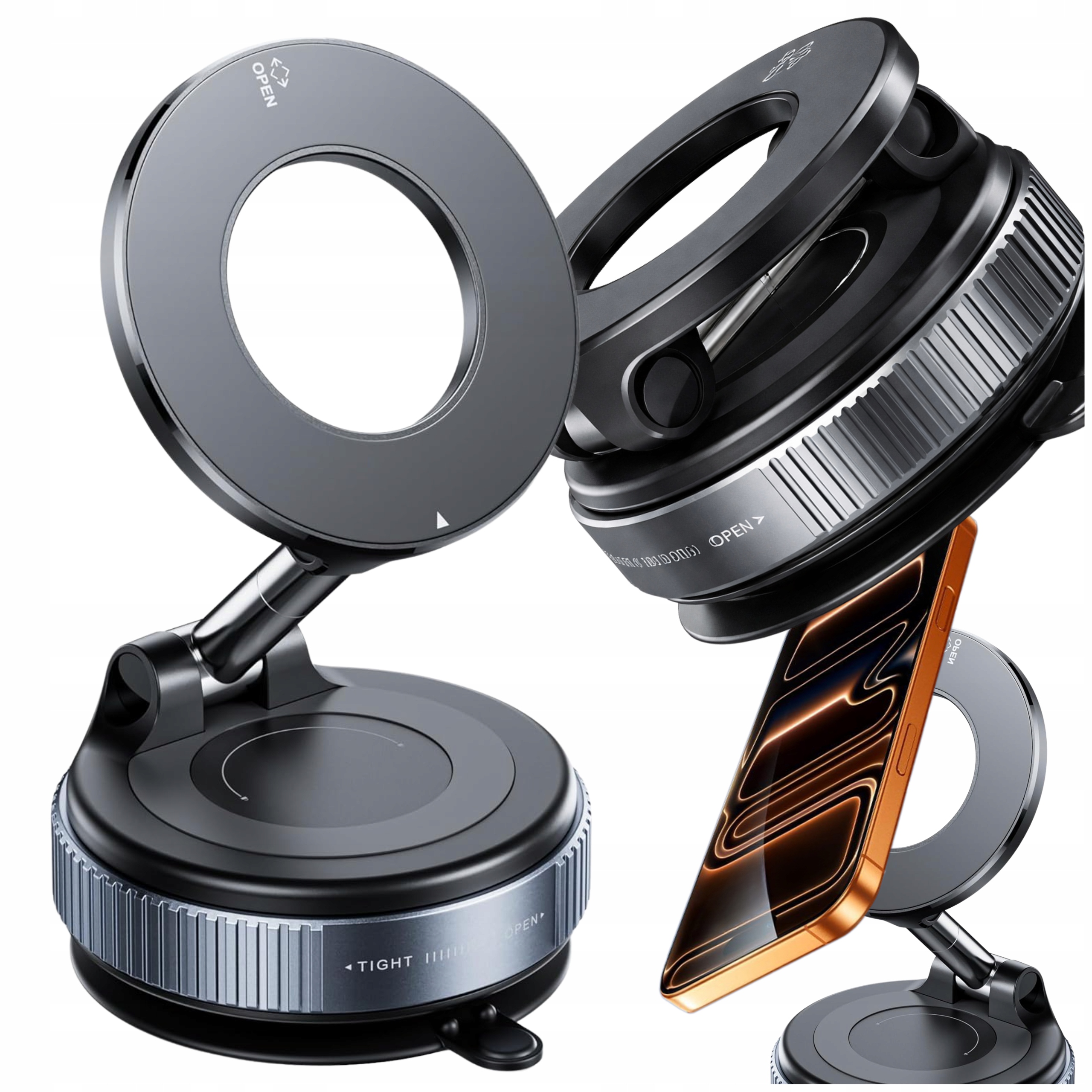 Uchwyt Samochodowy Na Telefon Magnetyczny Na Kokpit Samochdou Auta Deskę