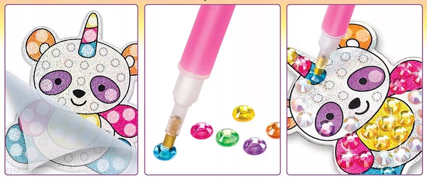 HAFT DIAMENTOWY MOZAIKA WYKLEJANKA DIAMENTOWA NAKLEJKI 5D ZESTAW KREATYWNY Materiał plastik