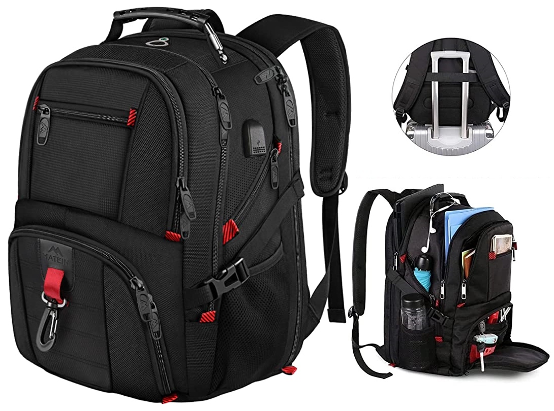 PLECAK NA LAPTOPA 17,3 CALI DUŻY PODRÓŻNY USB 50L