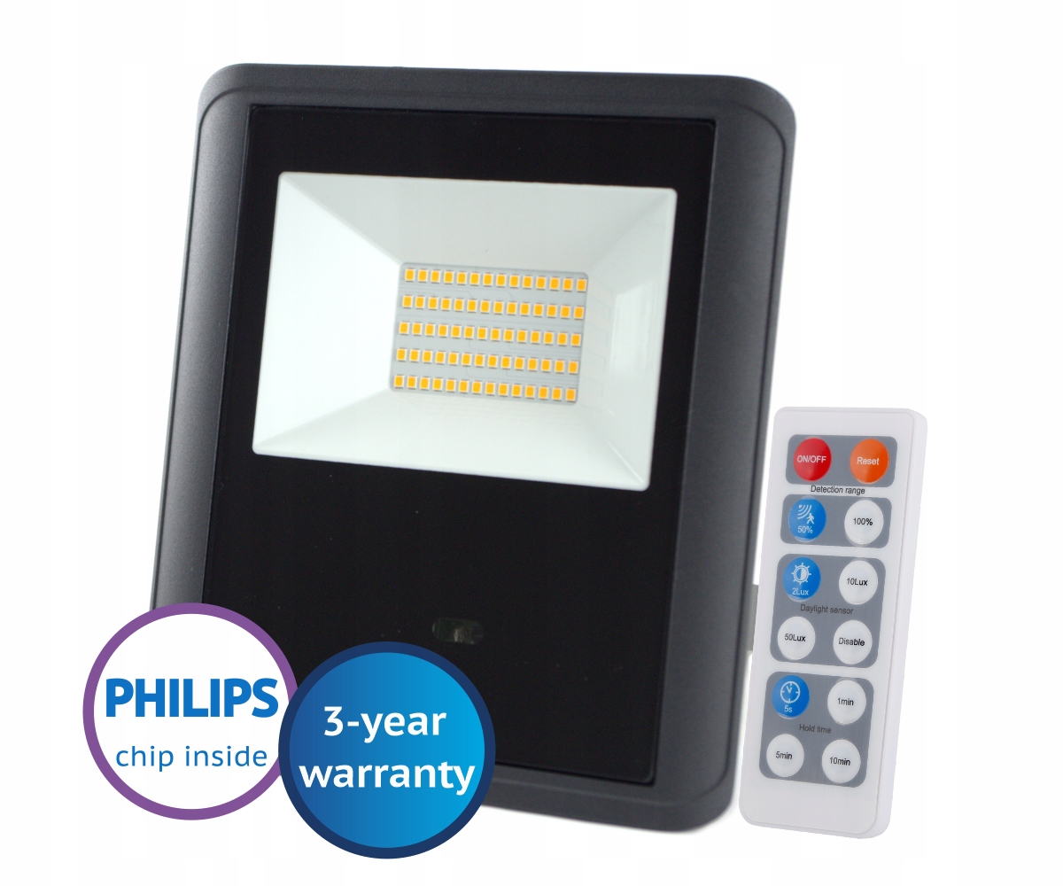 

Halogen Led 30W Naświetlacz Lampa Sarem Czujnik
