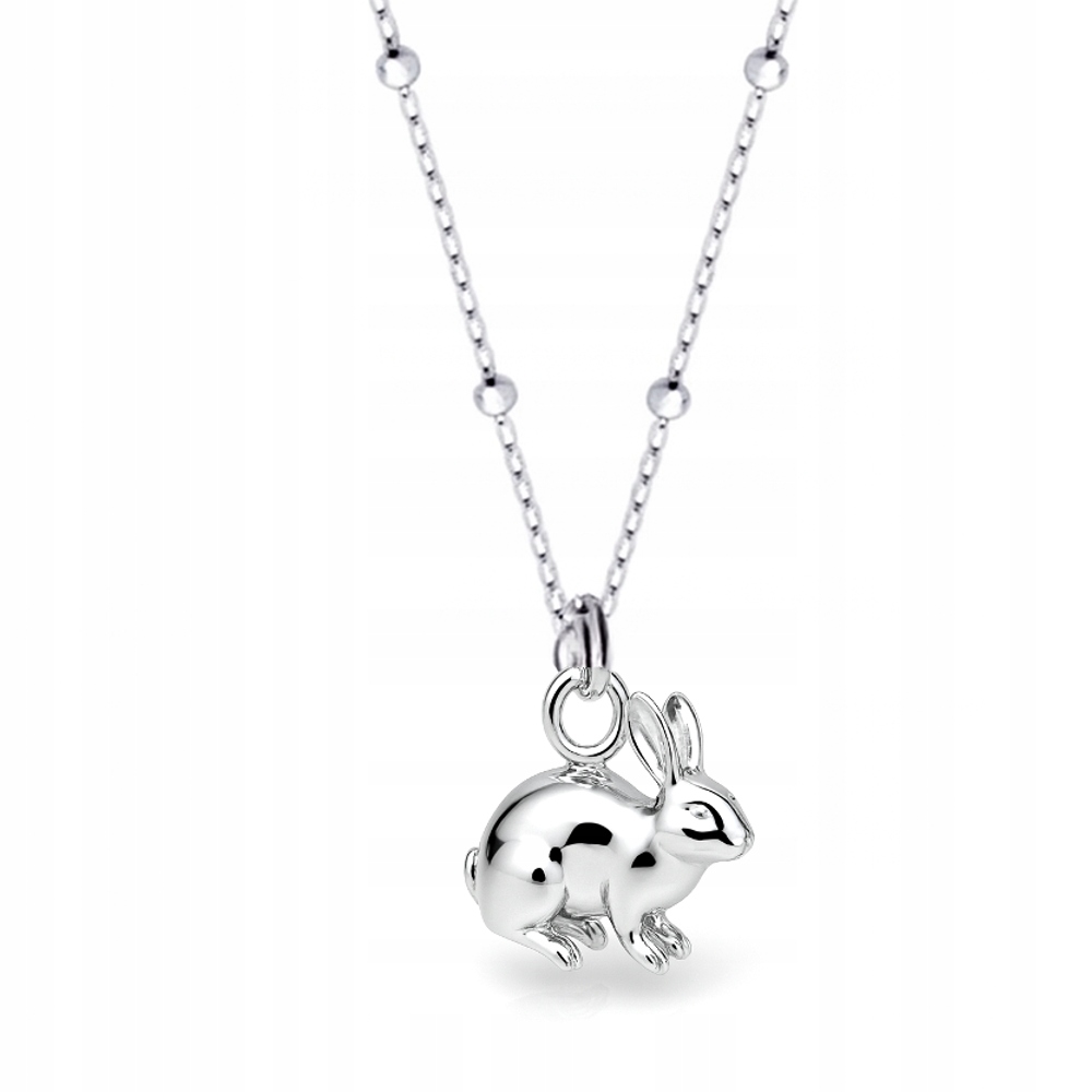 Králíček Stříbrný náhrdelník s kuličkami stříbro 925