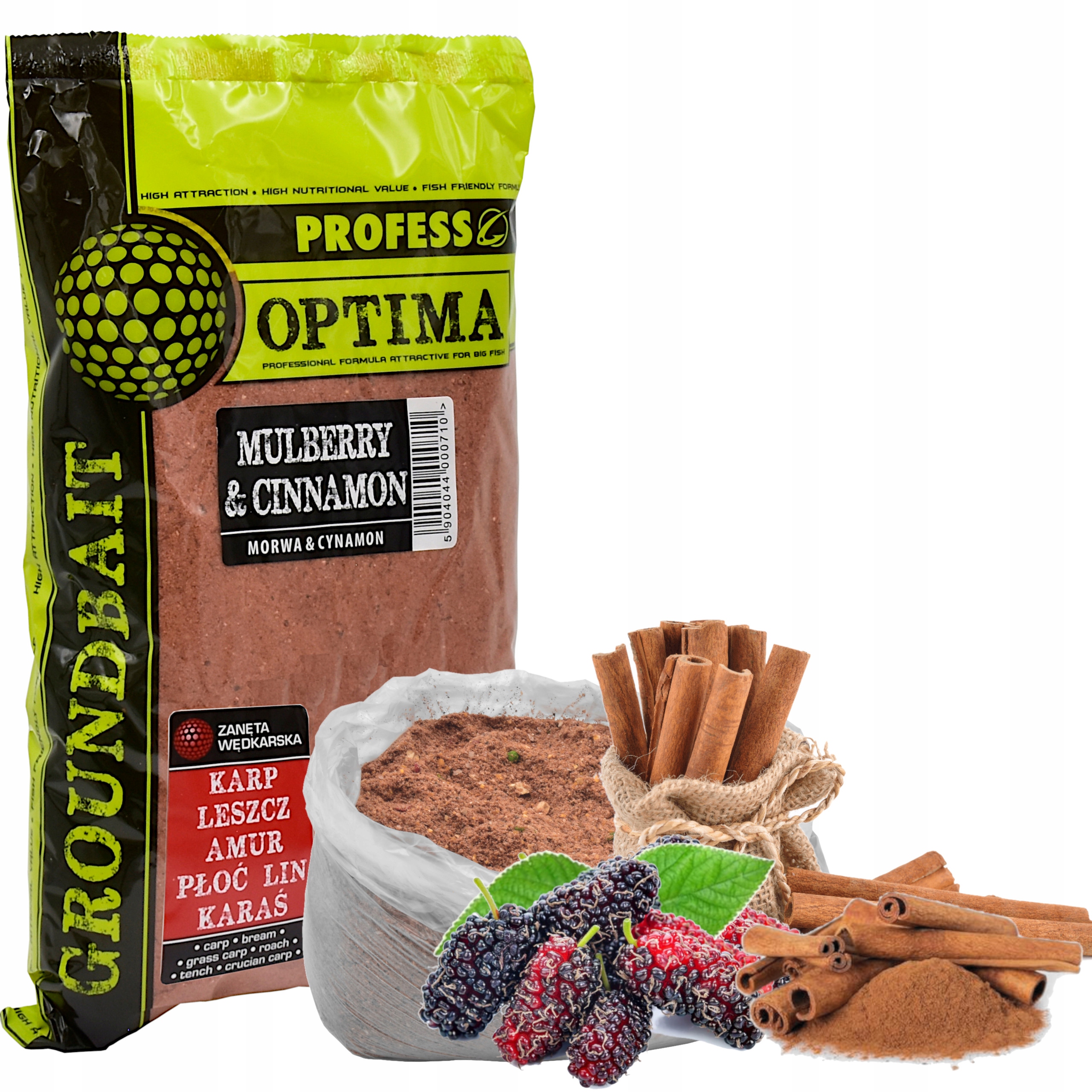 Zanęta Wędkarska PROFESS OPTIMA Morwa i Cynamon1kg