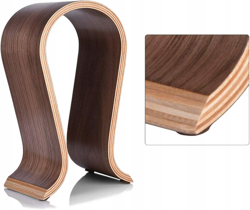 MOZOS HSU-ORZECH DREWNIANY UCHWYT WIESZAK NA SŁUCHAWKI NAUSZNE ORZECH Kod producenta HSU-ORZECH