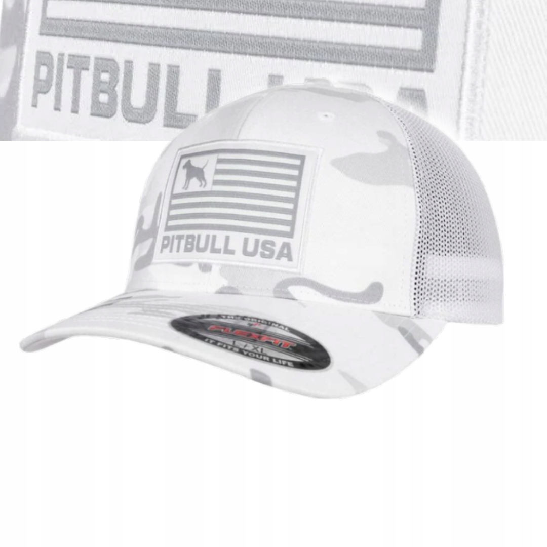 Pitbull West Coast Kšiltovka Full Cap Pitbull Usa Bílá S/m