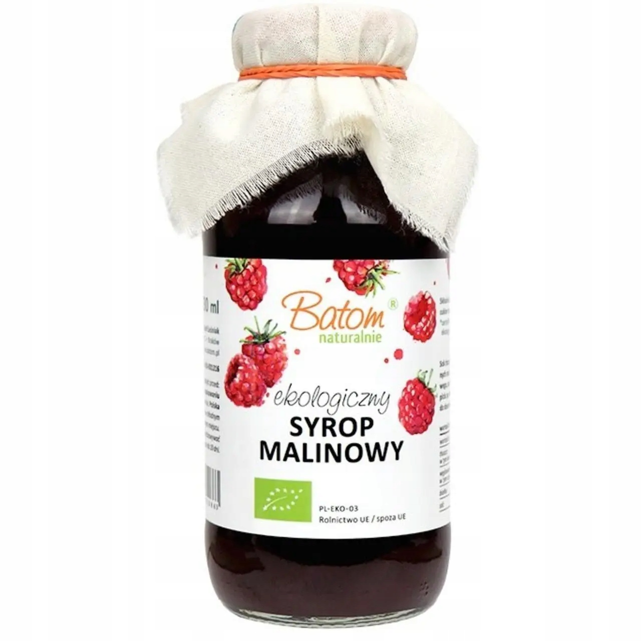 Malinový Sirup Bio 330 ml Batom
