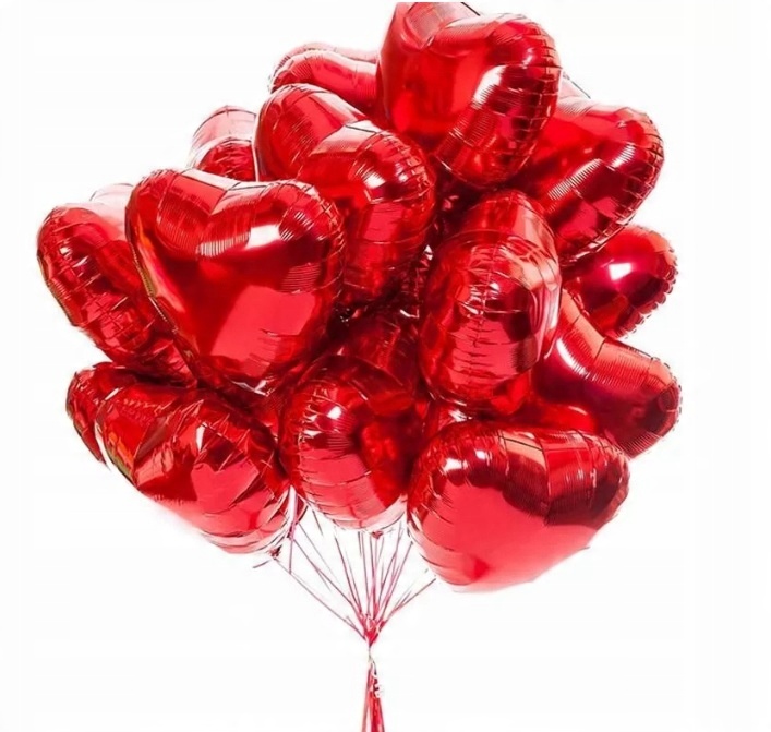 

Balony serca czerwone bukiet Walentynki 10