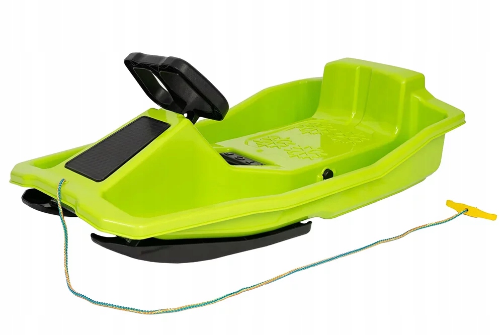 2006 Sanki z Kierownicą Hamulcem plastikowe Bobslej ślizg dwie Płozy