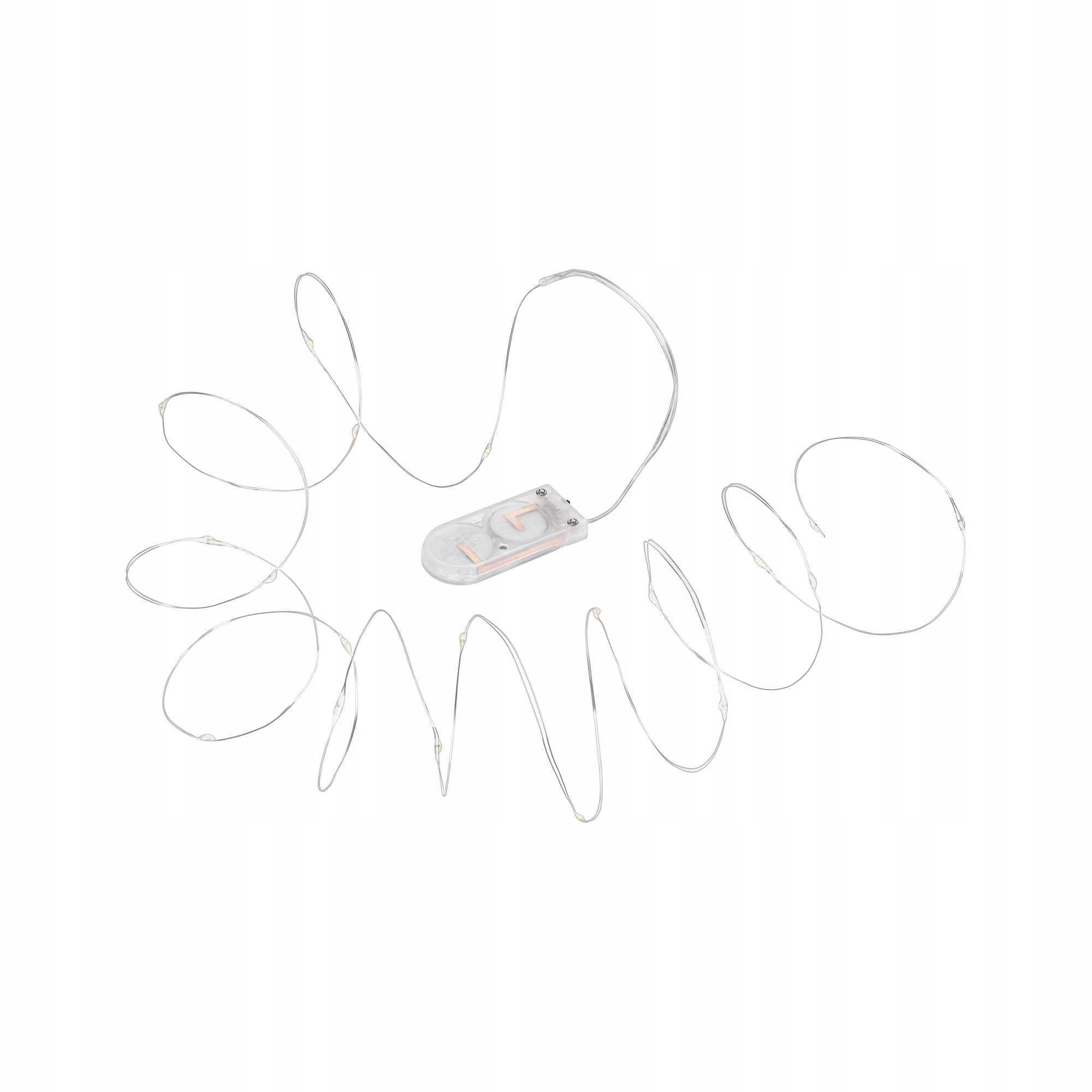 Karácsonyi fényfüzér 20 mini LED hideg fehér nád EAN (GTIN) 5901890074261