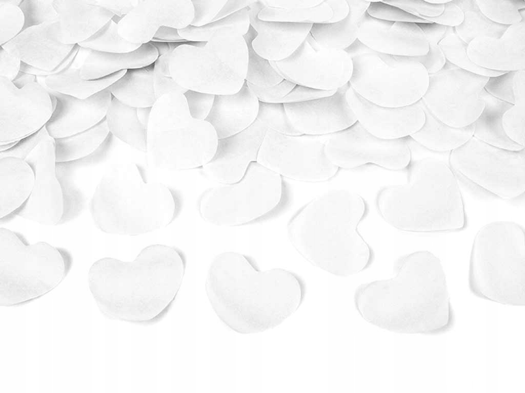 TUBY STRZELAJĄCE KONFETTI BIAŁE SERCA ŚLUB WESELE PIERWSZY TANIEC 4 x 80 cm EAN (GTIN) 5901157423177