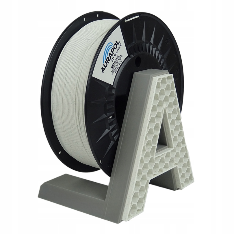 Filament AuraPol Pla Mramor Bílý 1,75 mm 1 kg