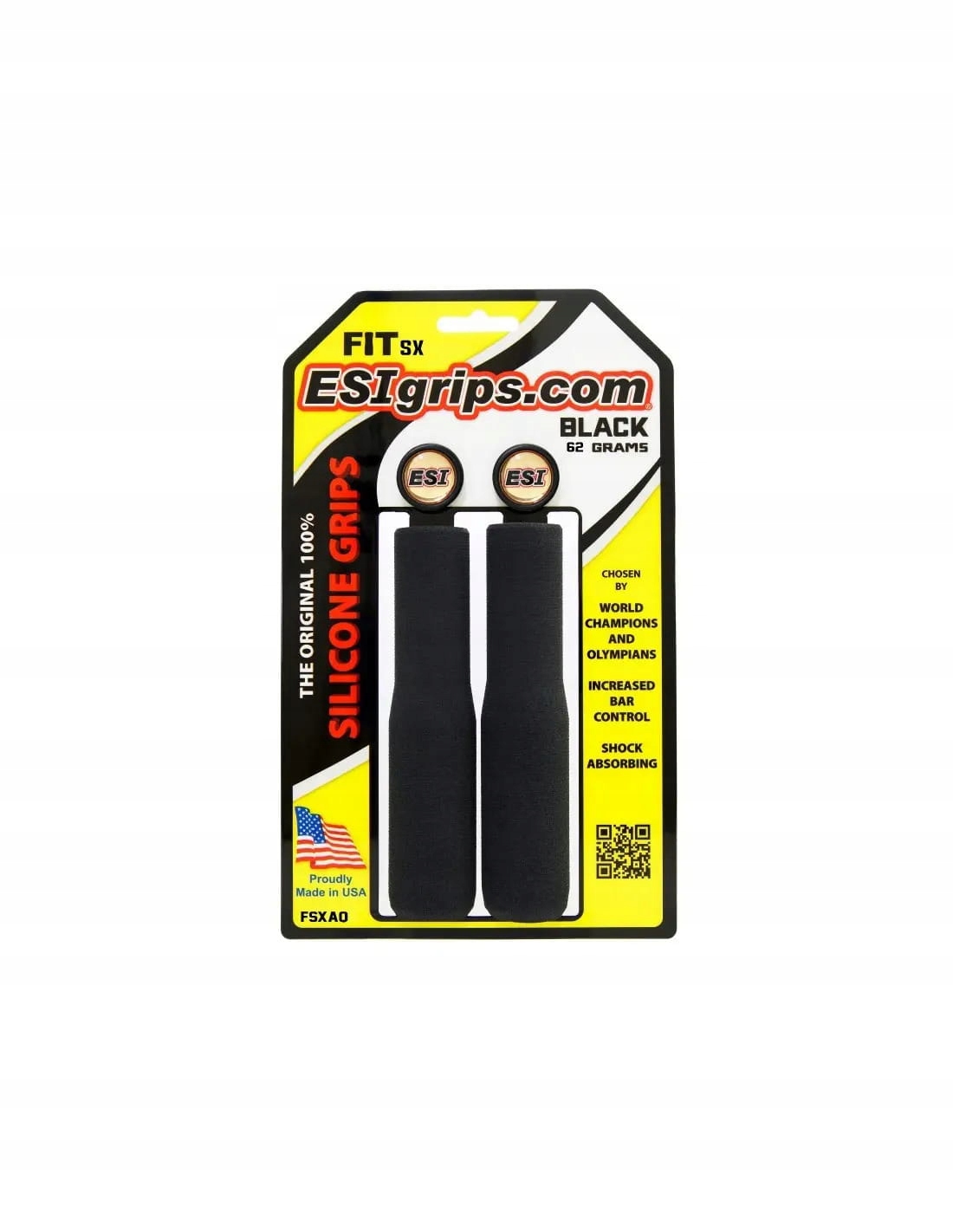 Pohodlné gripy na kolo Esi Grips Fit Sx Černé