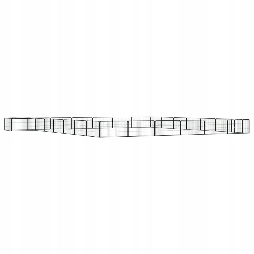 Levně Kotec, 28 panelů, černá, 100 x 50 cm, ocel