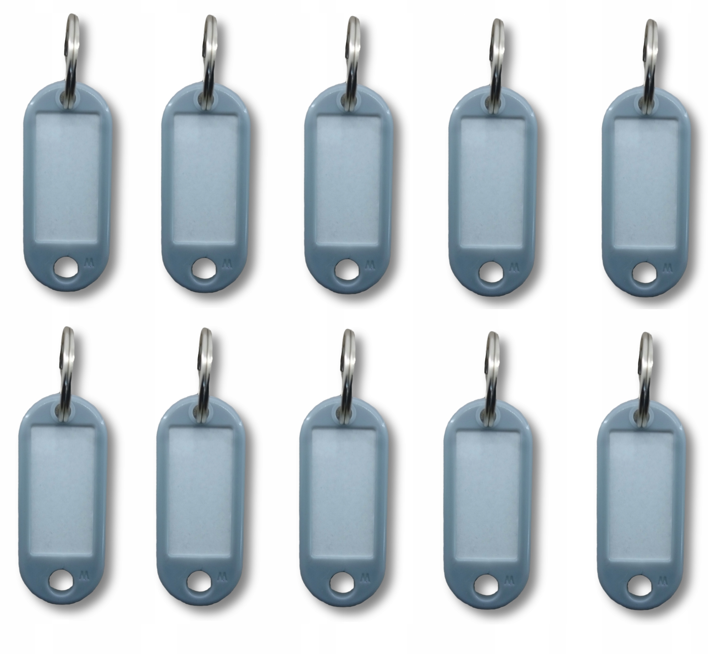 

Brelok identyfikator kluczy 10 szt Szary Lux Extra